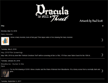 Tablet Screenshot of draculaisstillathreat.com